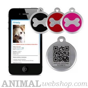 hondenpenningen QR QRtag bij AnimalWebshop