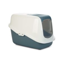 KATTENBAK NESTOR BLW/WIT 56X39X39