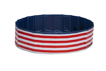 BZ ZWEMB DOGGY DIP L RD/WIT 160X30
