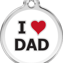 Hondenpenning luxe "I love Dad "