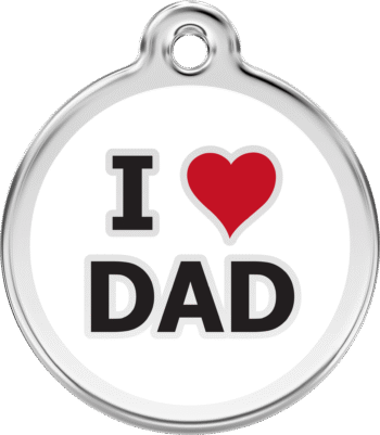 Hondenpenning luxe "I love Dad "