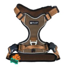 Hondentuig Mocha-Cognac met magnetische sluiting